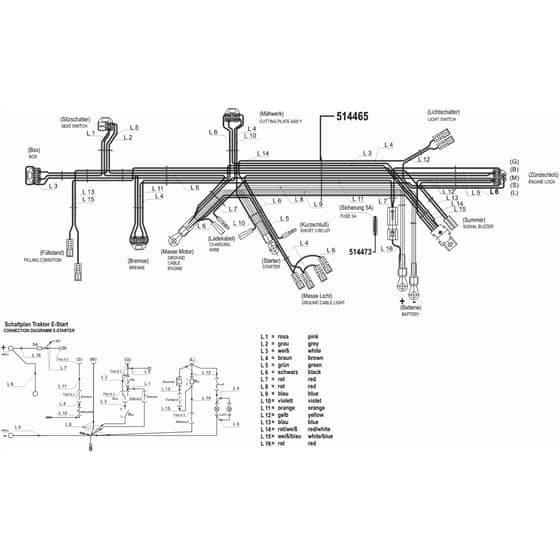 AL-KO Comfort T900 - 118289 - Wiring Loom 1: from 1.2002