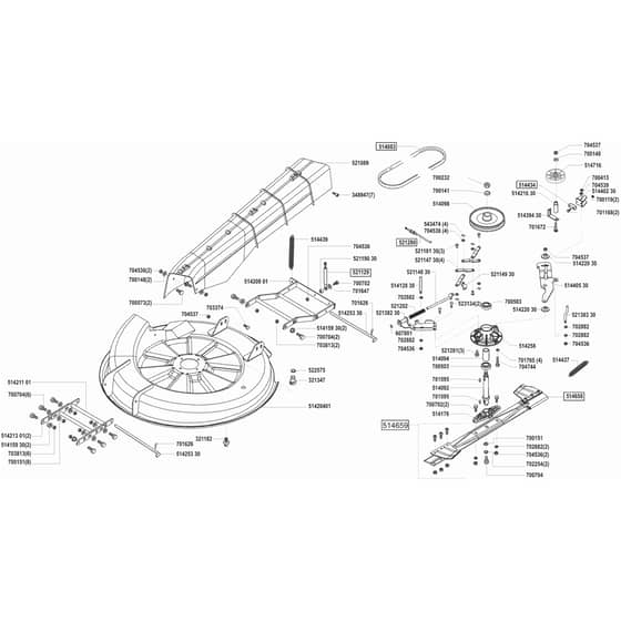 AL-KO Powerline RT14-85 HD - 118301 - Cutter Deck