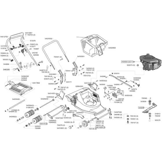 AL-KO 4200 BW - 118312 - Main Assembly