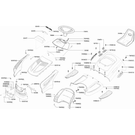 AL-KO Concord T20-102 HDE - 118327 - Body Work And Seat: 10.2002 - 9.2003