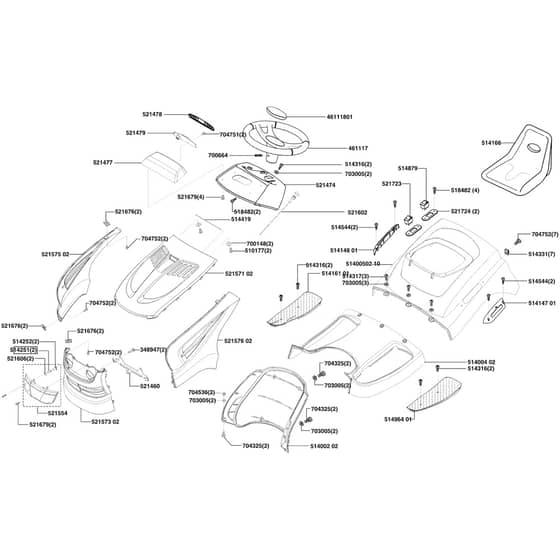 AL-KO Concord T20-102 HDE - 118327 - Body Work And Seat: 12.2004 - 7.2005