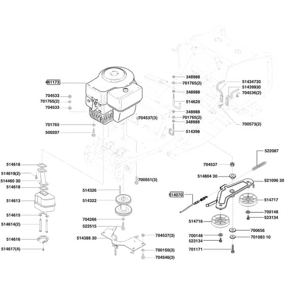 AL-KO Comfort T750 - 118328 - Engine: 10.2003 - 4.2004