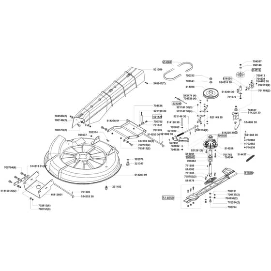AL-KO Comfort T750 - 118328 - Cutterdeck: 10.2204 - 6.2005