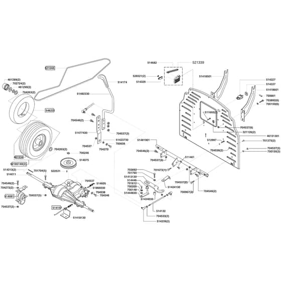 AL-KO Comfort T1000 - 118329 - Transmission: from 6.2005