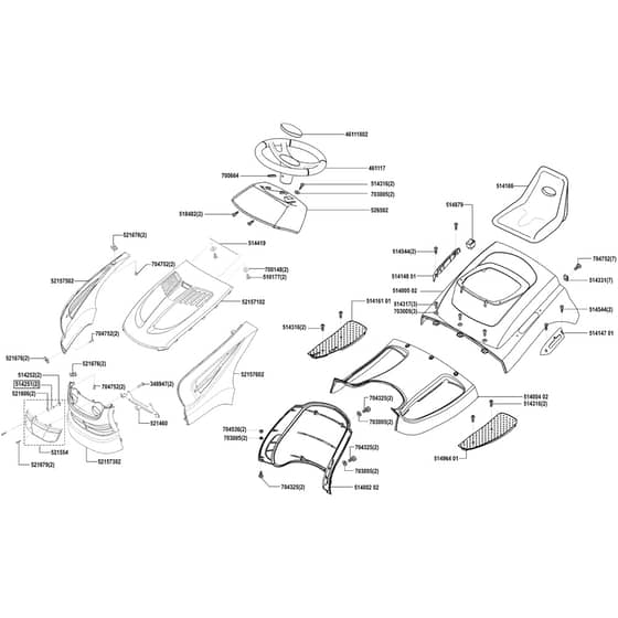 AL-KO Concord T15-102 HD - 118333 - Body Work And Seat: 10.2003 - 6.2004