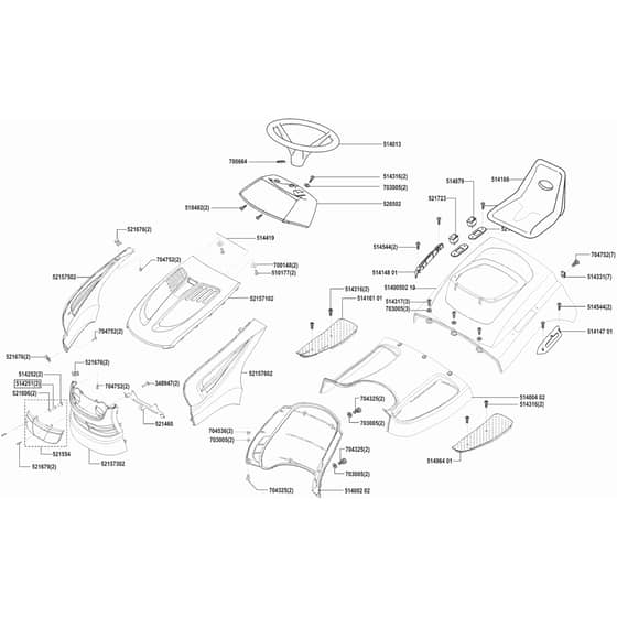 AL-KO Concord T18-102 HDE - 118335 - Body Work And Seat: 9.2002 - 10.2003