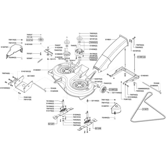 AL-KO T18-102 HDE Lux HVC - 118348 - Cutter Deck: 2.2006 - 10.2007