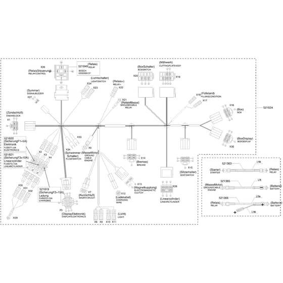 AL-KO T18-102 HDE Lux HVC - 118348 - Wiring Loom 1: from 10.2007