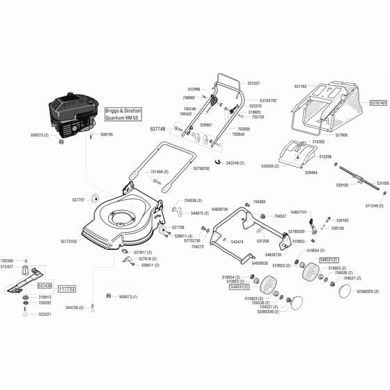 AL-KO Powerline 4700 - 118350 - Main Assembly: 9.2002 - 9.2004