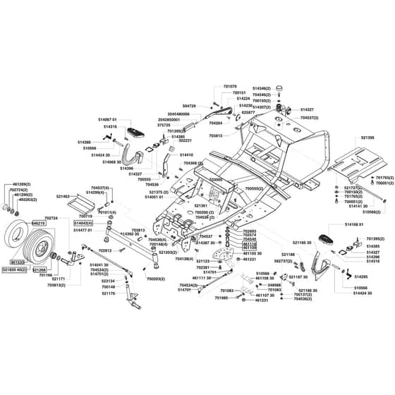 AL-KO Comfort T850 - 118406 - Chassis: from 12.2004