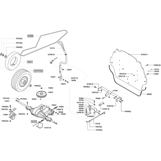 AL-KO Comfort T1000S - 118465 - Transmission