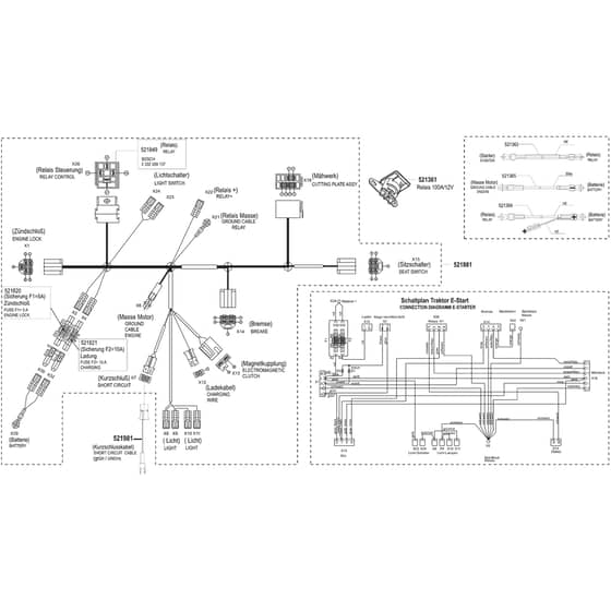AL-KO Comfort T1000S - 118465 - Wiring Loom