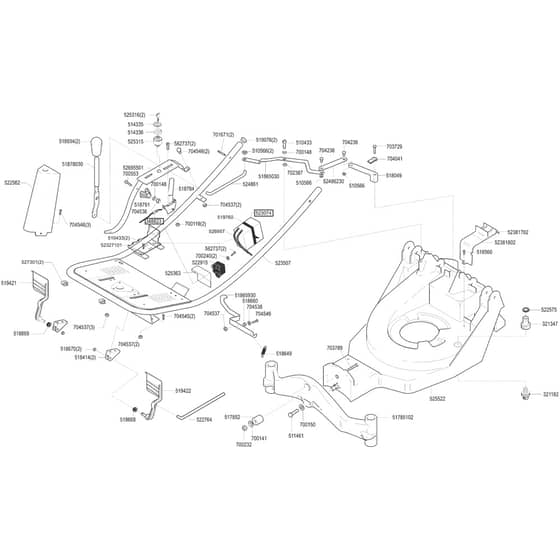 AL-KO Powerline 9-55 - 118482 - Chassis And Cutterdeck