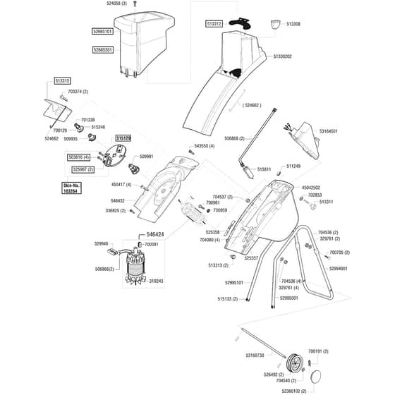 AL-KO Top Tec 2300 B - 118486 - Main Assembly