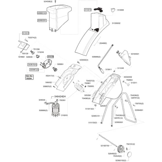 AL-KO Top Tec 2500 B - 118487 - Main Assembly