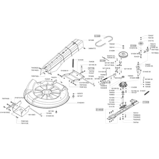AL-KO Powerline T13-82 HD - 118505 - Cutter Deck: from 4.2004