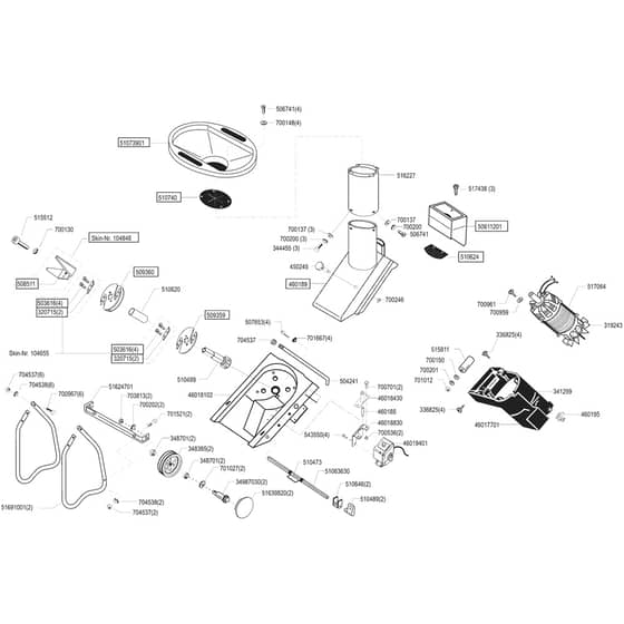 AL-KO TCS Duotec 2500 - 118513 - Main Assembly