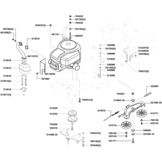 AL-KO Comfort T750 - 118522 - Engine: from 11.2003