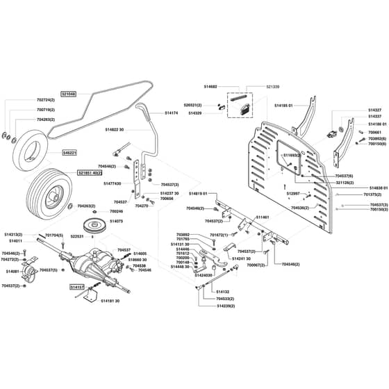 AL-KO Comfort T1000 - 118523 - Transmission