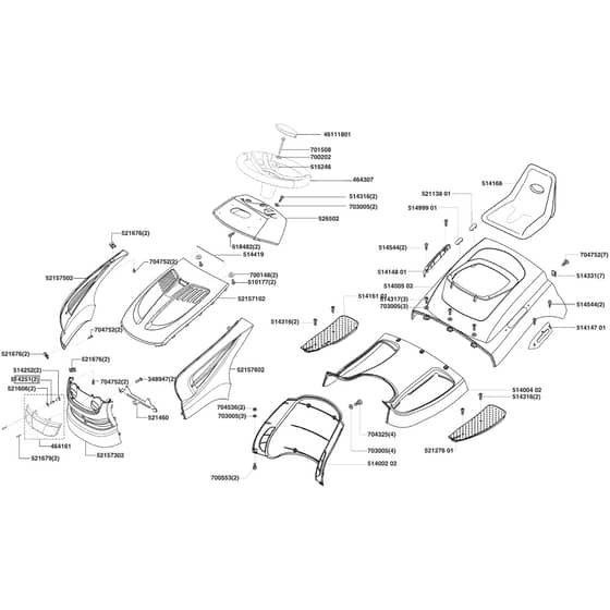 AL-KO Powerline T13-82 HD - 118619 - Body Work And Seat: from 11.2008