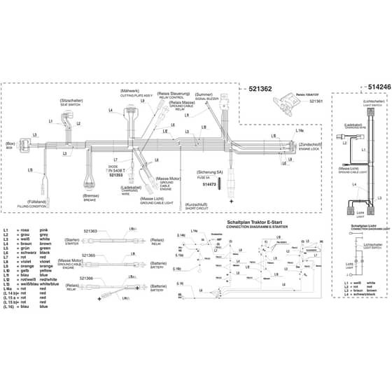 AL-KO Powerline T13-82 HD - 118619 - Wiring Loom: 10.2004 - 6.2005