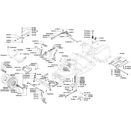 AL-KO Powerline T15-102 HDE - 118621 - Chassis: 10.2004 - 11.2005