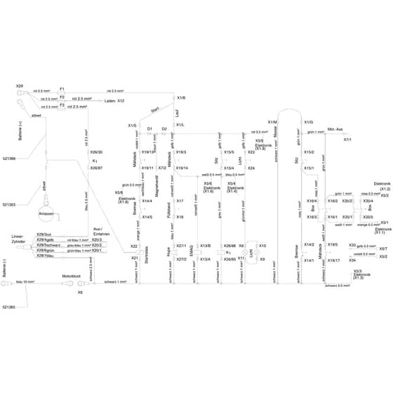 AL-KO Powerline T20-102 HDE - 118624 - Wiring Loom 2: 10.2004 - 8.2005