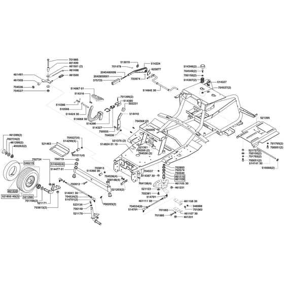 AL-KO Comfort T1000 - 118686 - Chassis