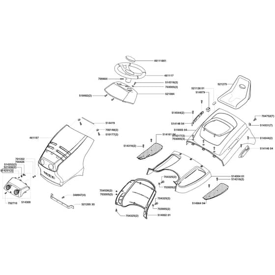 AL-KO Comfort T1500 - 118697 - Body Work And Seat