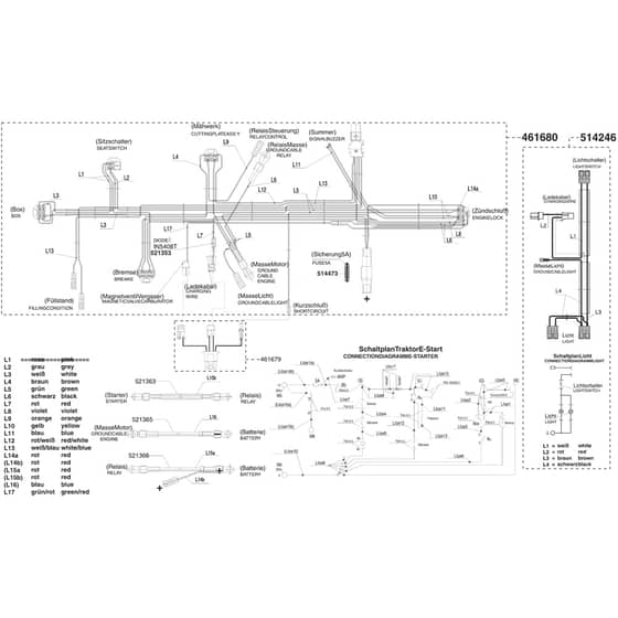 AL-KO Comfort T850 - 118704 - Wiring Loom 1: from 2.2006