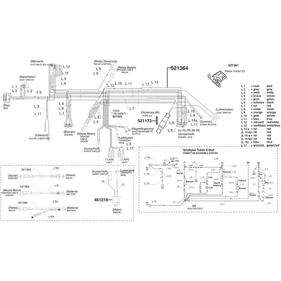 AL-KO Comfort T1500 - 118713 - Wiring Loom 1: 2.2005 - 6.2005