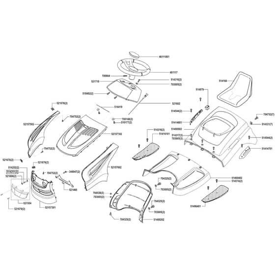 AL-KO Powerline T20-102 HD - 118748 - Body Work And Seat