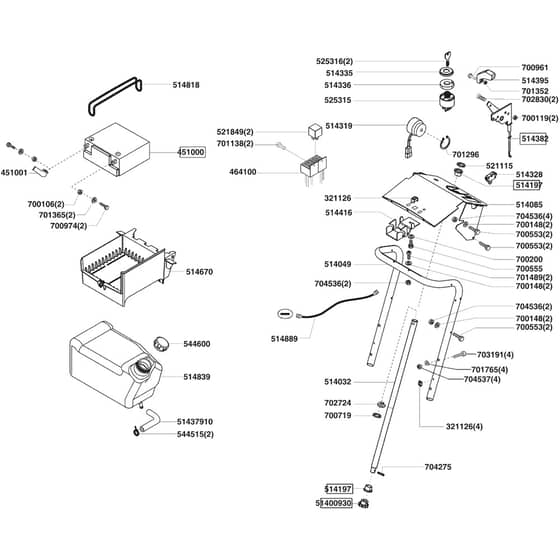 AL-KO T15-92 HD Powerline - 118863 - Fuel Tank And Battery: from 10.2007