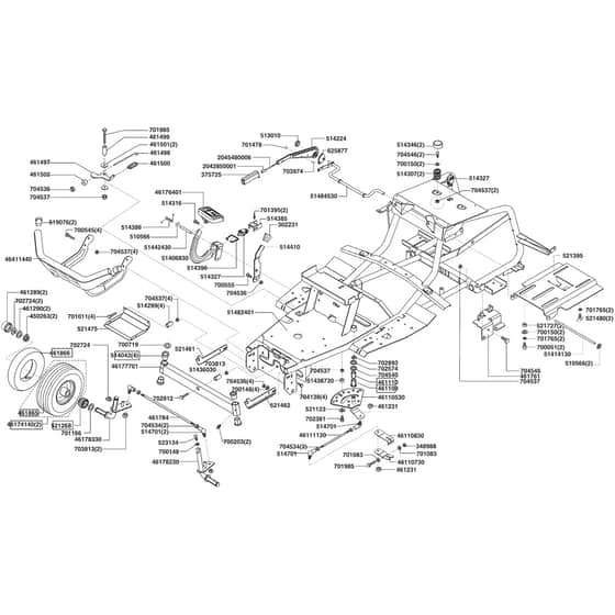 AL-KO Powerline T16-102 HDH - 118868 - Chassis: 10.2007 - 11.2007