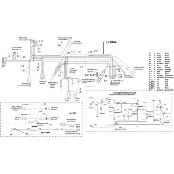 AL-KO Powerline T16-102 HDH - 118868 - Wiring Loom: 11.2006 - 10.2007