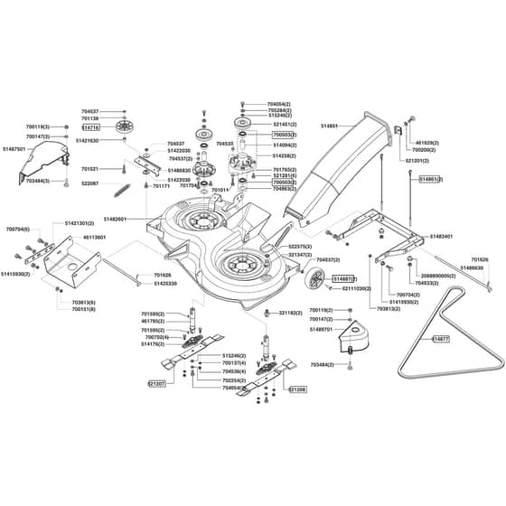 AL-KO Powerline T18-102 HDE - 118918 - Cutter Deck: 9.2006 - 10.2007