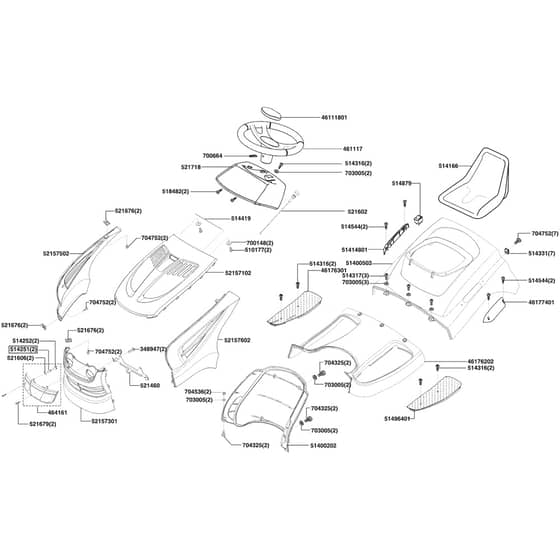 AL-KO Powerline T20-102 HD - 118919 - Body Work And Seat: 2.2008 - 11.2008
