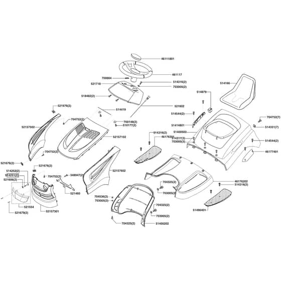 AL-KO Powerline T20-102 HD - 118919 - Body Work And Seat: 9.2006 - 2.2008