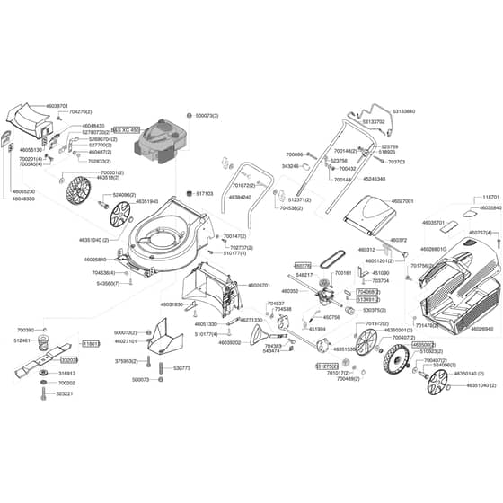 AL-KO Comfort 46 BR - 119069 - Main Assembly: 4.2008 - 8.2008