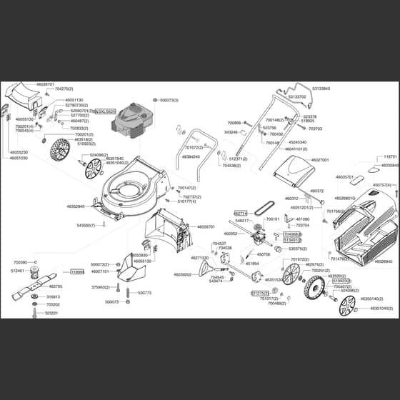 AL-KO Comfort 51 BR - 119071 - Main Assembly: 10.2007 - 8.2008