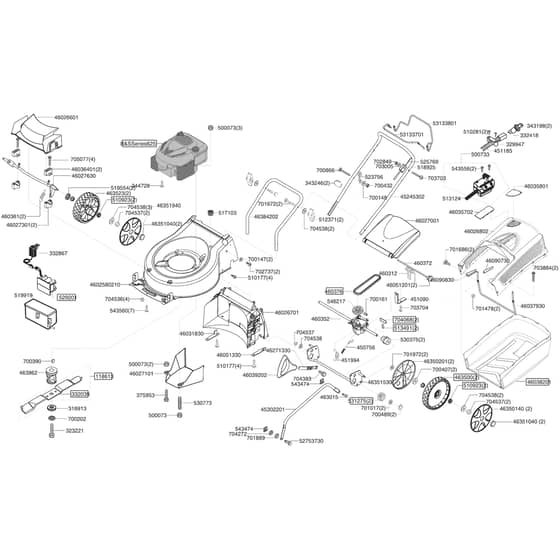 AL-KO Classic 460 BRE - 119078 - Main Assembly: 9.2008 - 1.2009