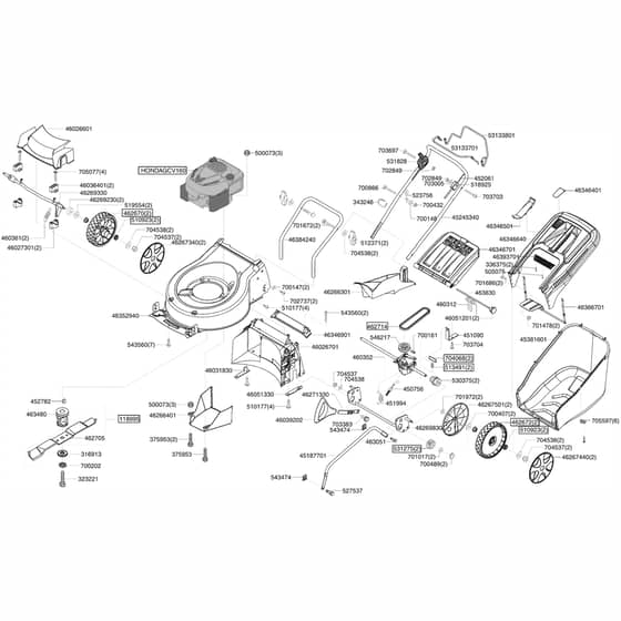 AL-KO Easy-Mow 5210 HPD - 119089 - Main Assembly: 9.2009 - 6.2012
