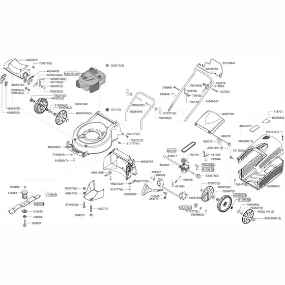 AL-KO Silver Comfort 46 - 119112 - Main Assembly: 1.2008 - 10.2008
