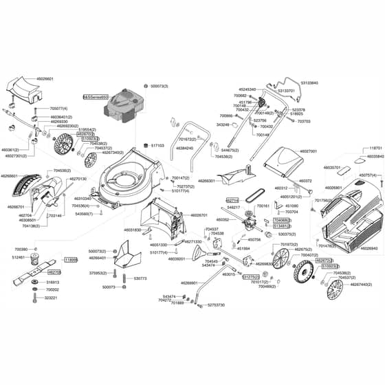 AL-KO Silver 520 - 119137 - Main Assembly: 1.2009 - 11.2010