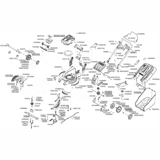 AL-KO Powerline 5300 - 119184 - Main Assembly