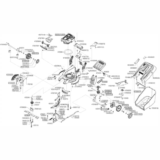 AL-KO Powerline 5300 - 119307 - Main Assembly: from 9.2011