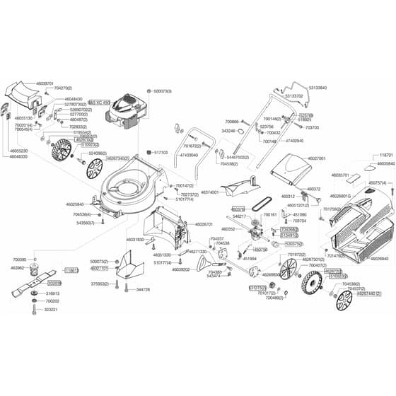 AL-KO Comfort 46 BR - 119309 - Main Assembly: 10.2010 - 6.2011