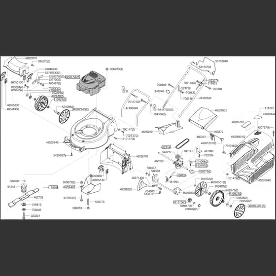 AL-KO Comfort 51 BR - 119310 - Main Assembly