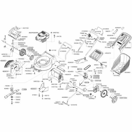 AL-KO Premium 520 - 119315 - Main Assembly: from 7.2012