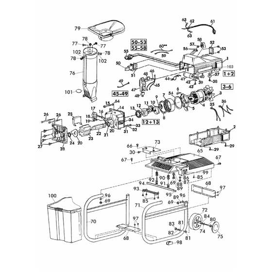 AL-KO Powerline Silentec 4000 Safety - 119337 - Main Assembly